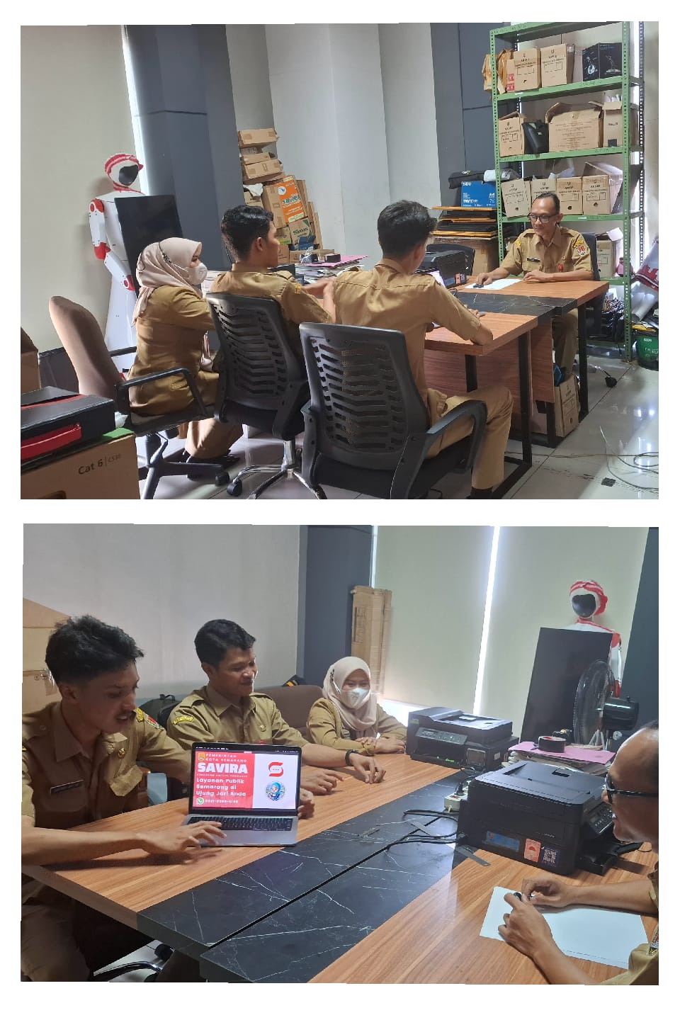 Survei Koordinasi Aplikasi SAVIRA di Kantor DPMPTSP oleh DISKOMINFO Kota Semarang